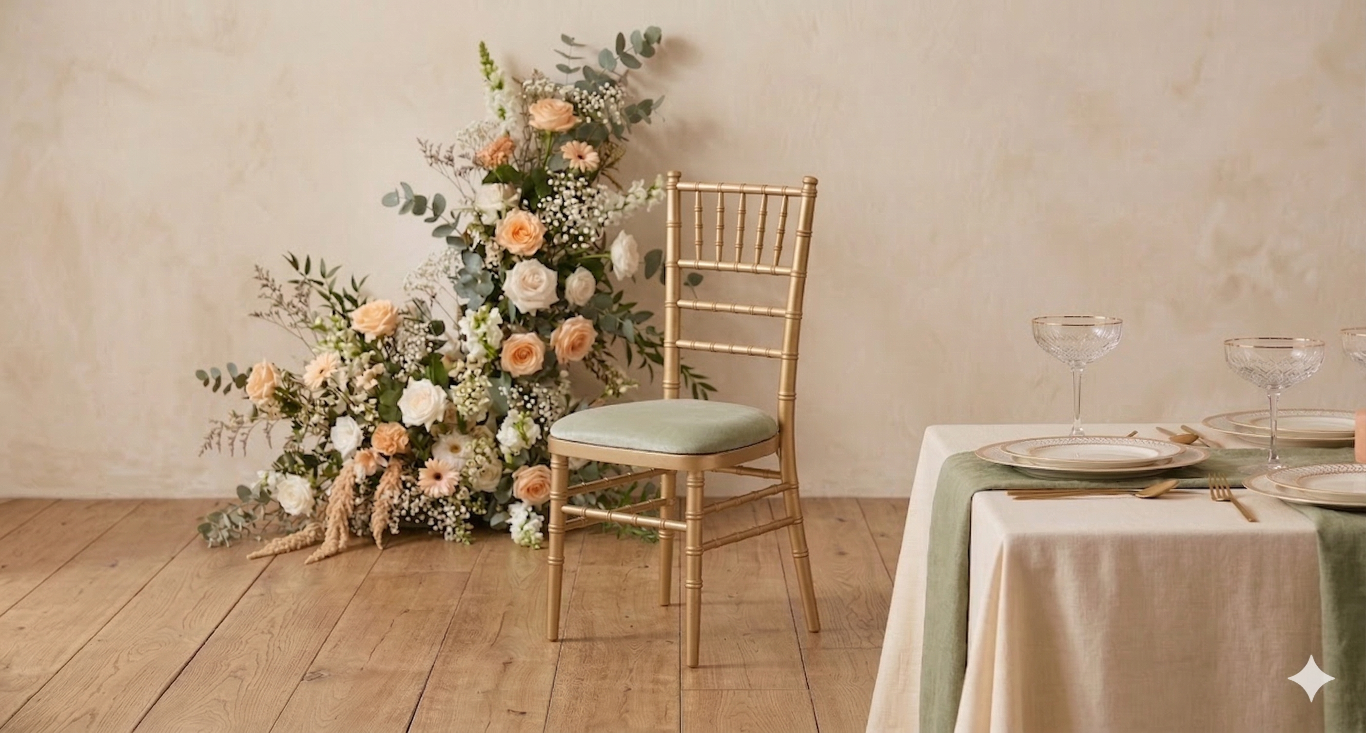 Chaise Chiavari Dorée